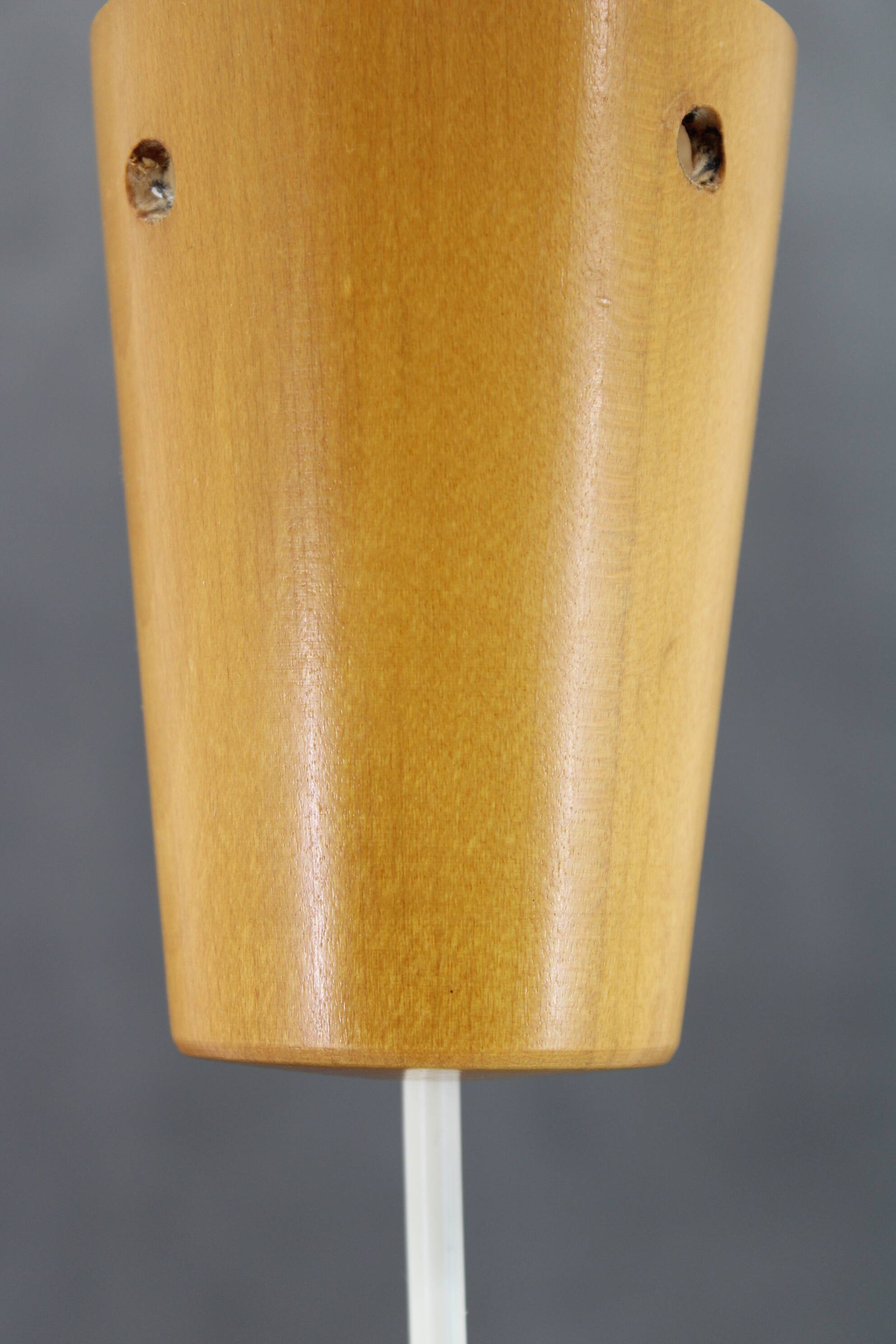 1960s pendant glass lamp by uluv, czechoslovakia