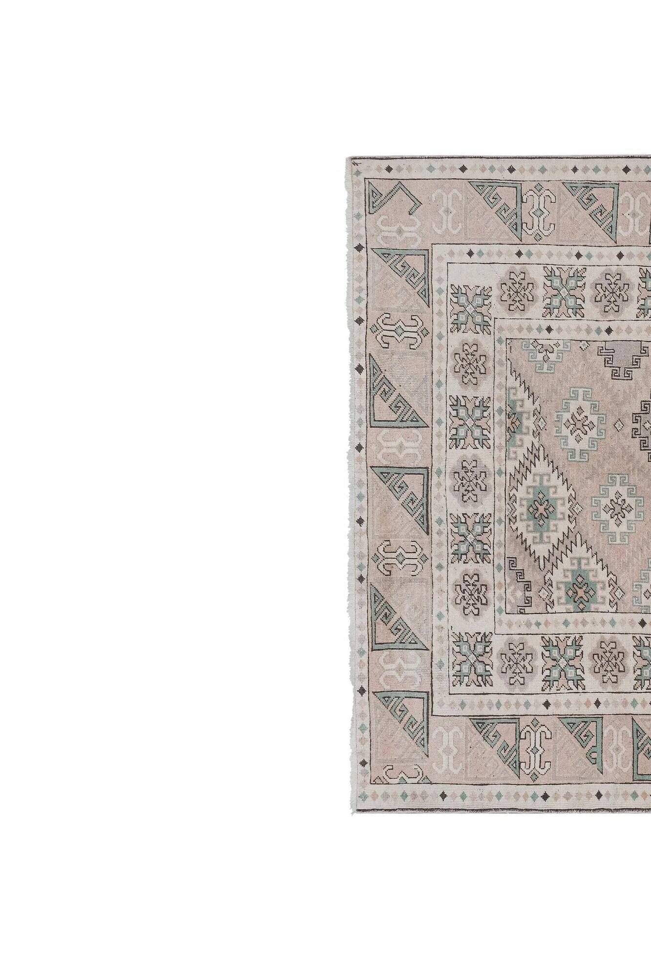 Vintage Turkish rug handmade 199x251 cm