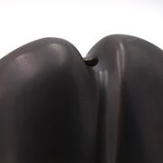 Vase noir en porcelaine de Jacqueline et Tim Orr, années 70