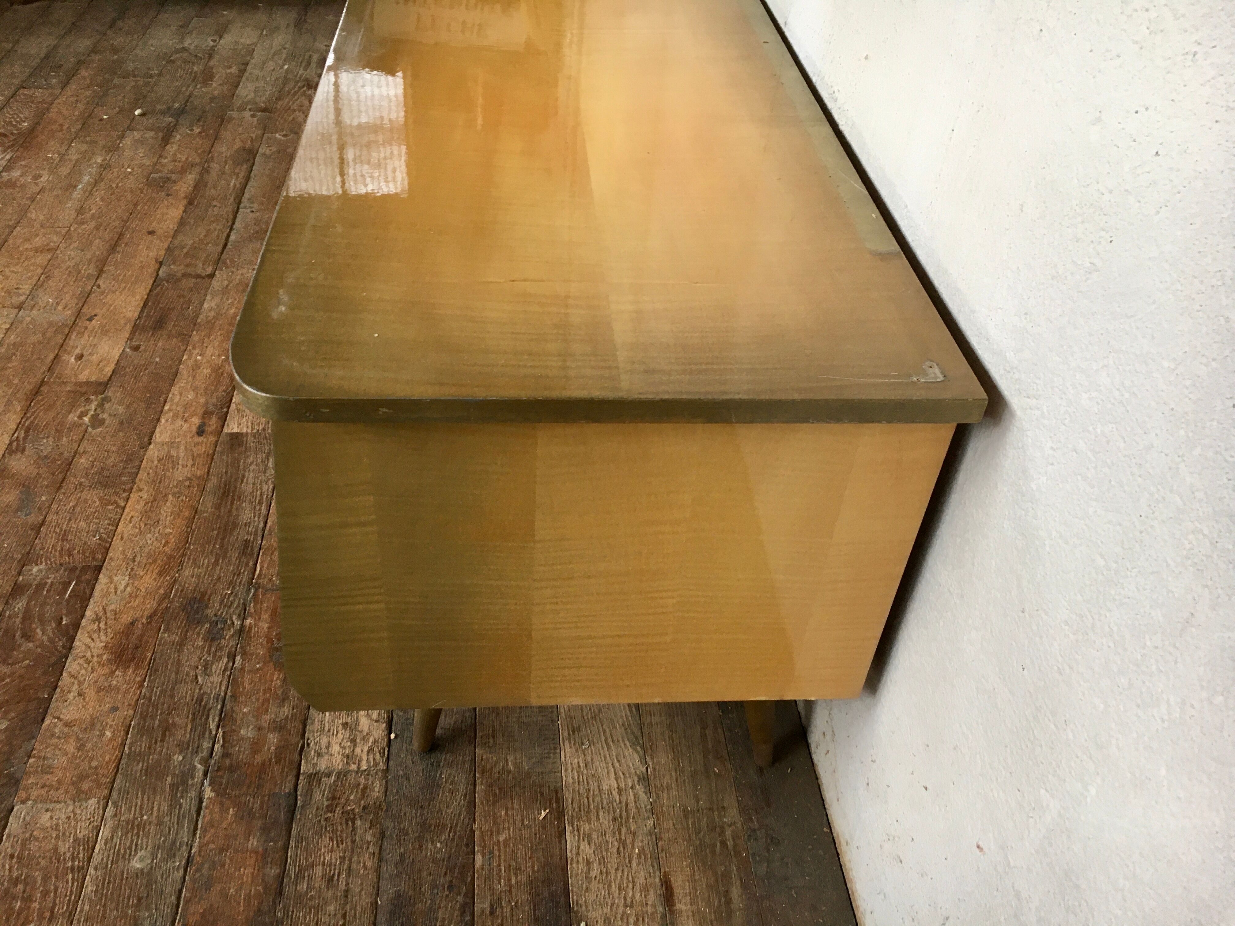 Enfilade meuble tv vintage pieds compas style scandinave