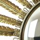 Mid Century Copper Plated Metal Sun Mirror Deknudt Convex 55cm