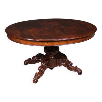 19th Century Extendable Mahogany Table