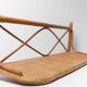 1960 rattan wall shelf