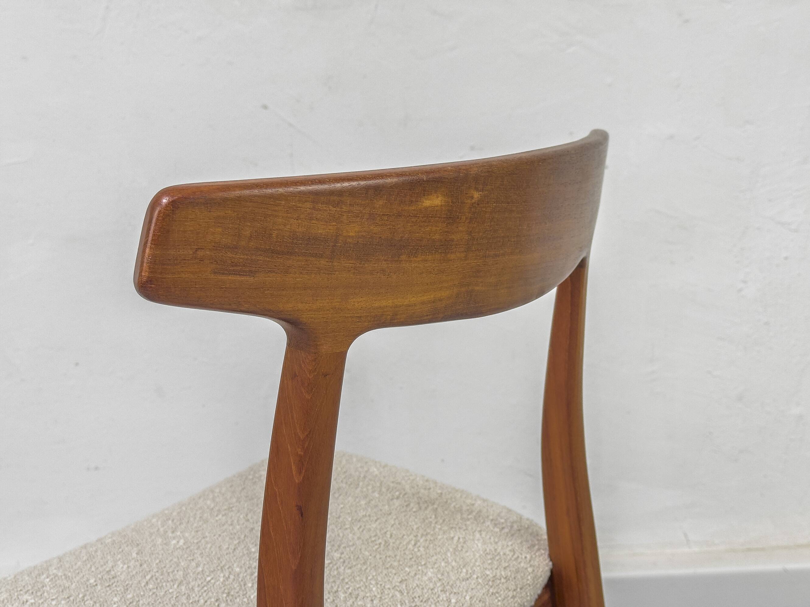Teak Dining Chair by Henning Kjaernulf for Bruno Hansen, 1960s