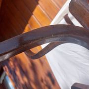 wooden parrot coat rack, bistro, vintage