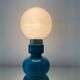 Vintage lamp of the 70s in ceramic and opaline