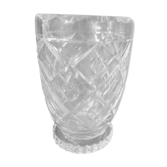 St Louis crystal vase signed