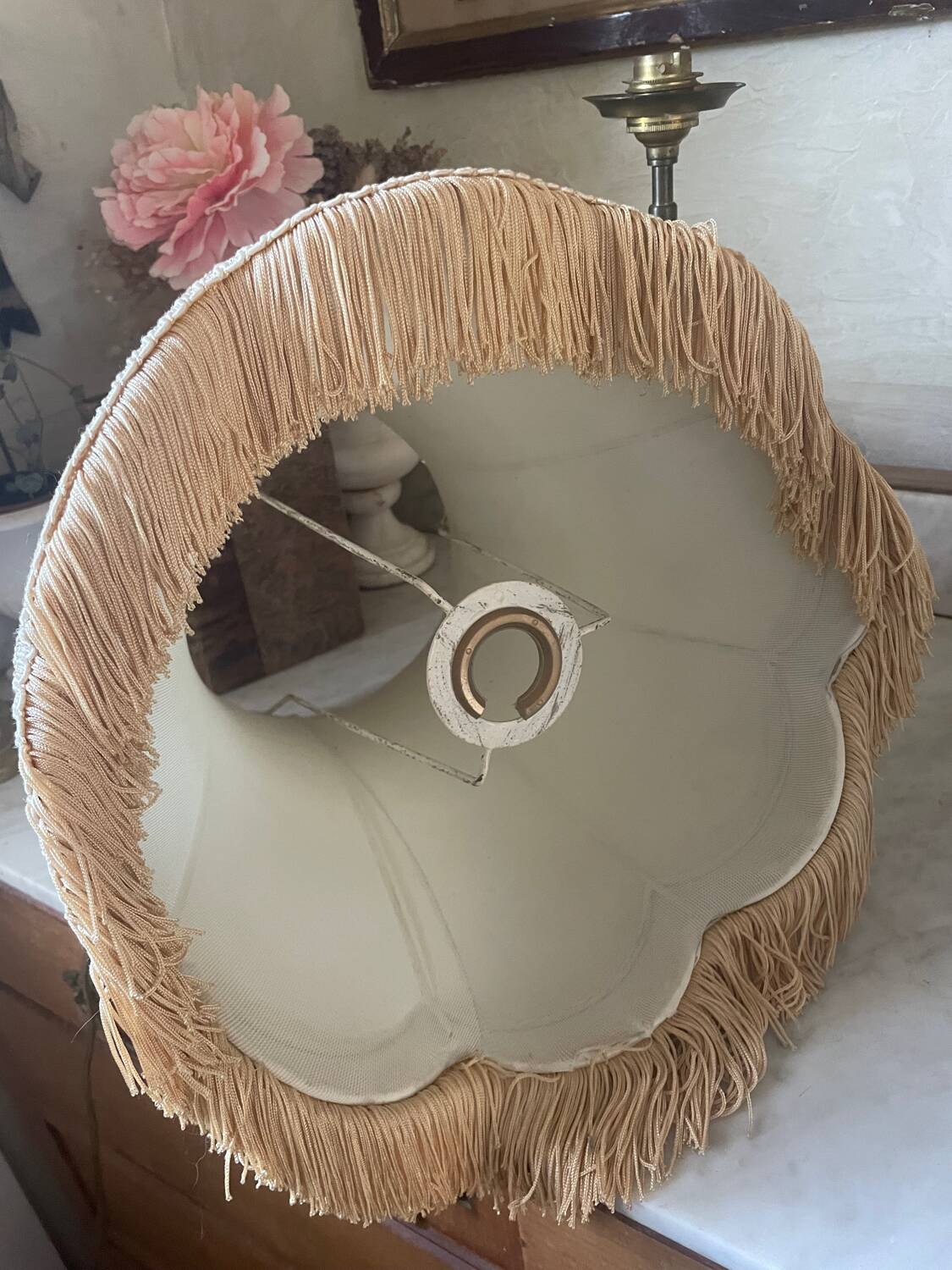Vintage fringe lampshade