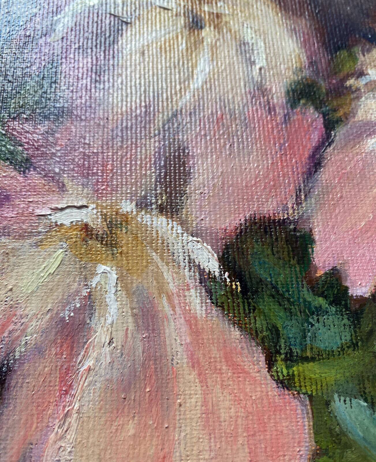 HST painting "bouquet of flowers in vase" signed Porcherot late 20th century