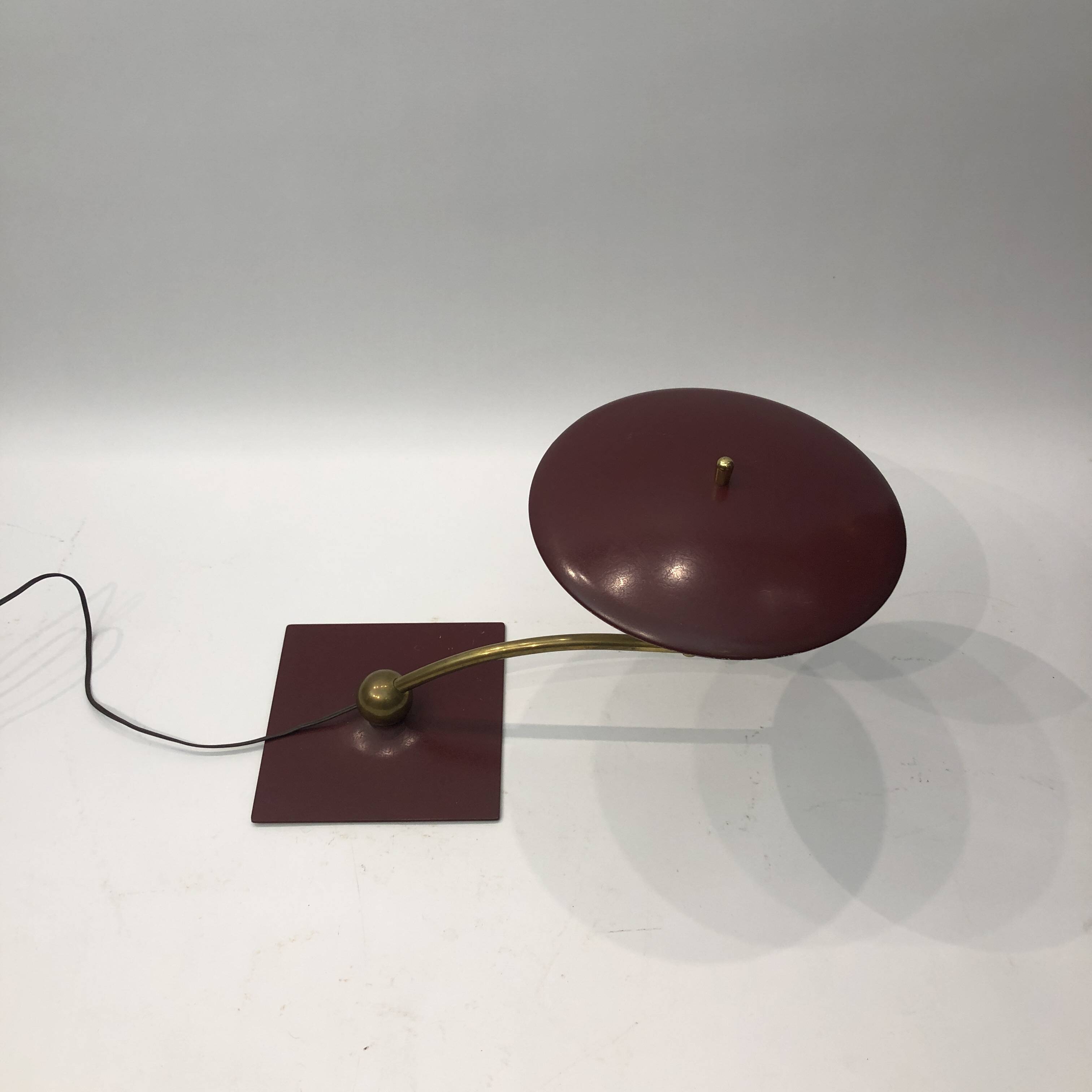 MG Wheeler Brass Desk Table Lamp Midcentury Vintage Retro Regency 1960s