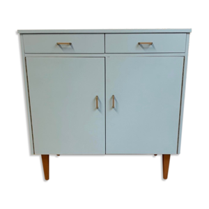 buffet vintage bleu pastel