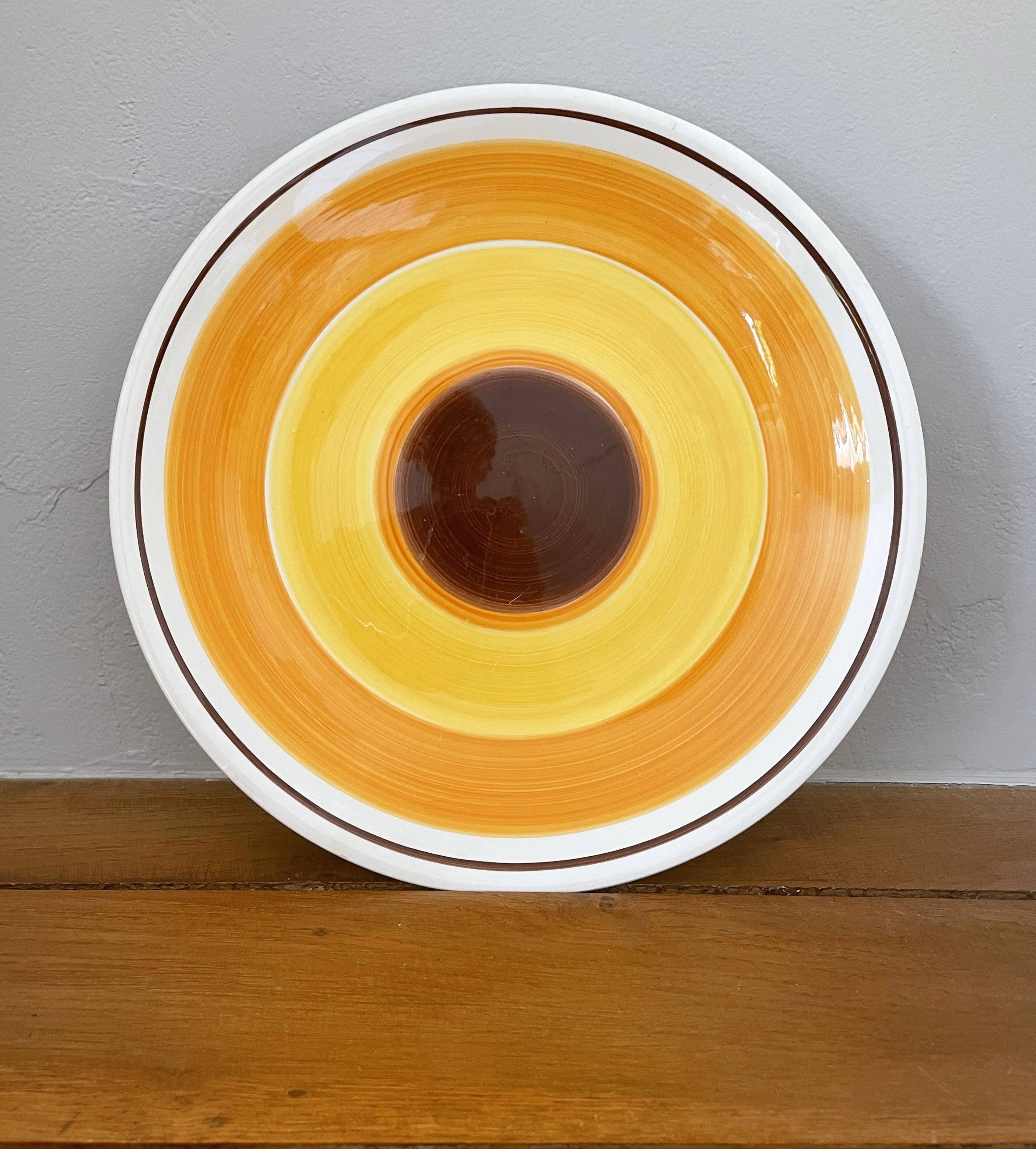 Antique serving dish in gien earthenware