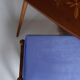 Pair of vintage purple stools from the mid-century, Edmund Homa, 1960s.