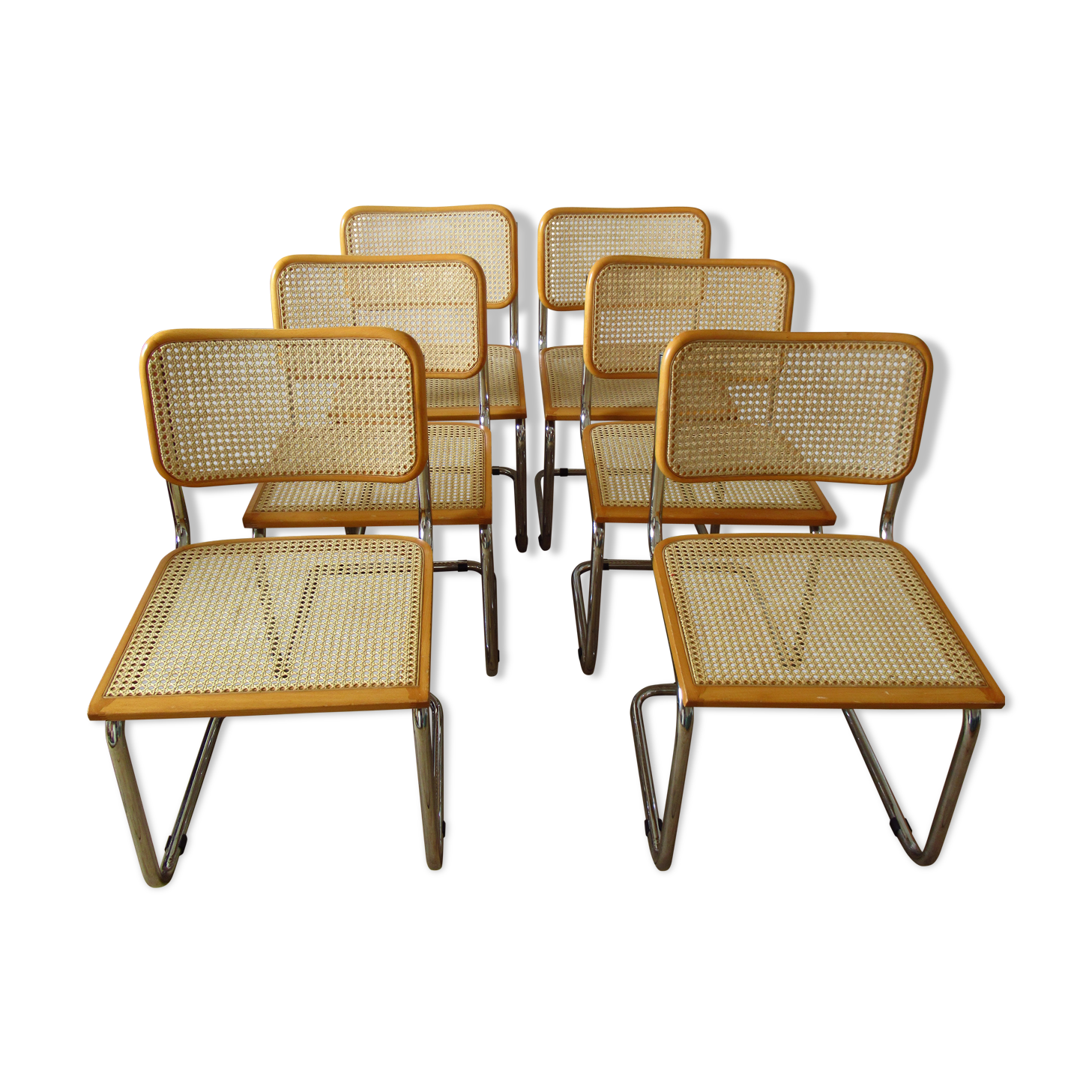 6 chairs by Marcel Breuer