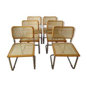 6 chaises par Marcel Breuer