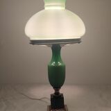 Glass and bronze table lamp, Spain, 1950