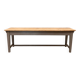 Table de ferme en bois et peinte en gris