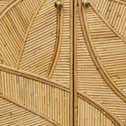 Enfilade « feuilles » en rotin 