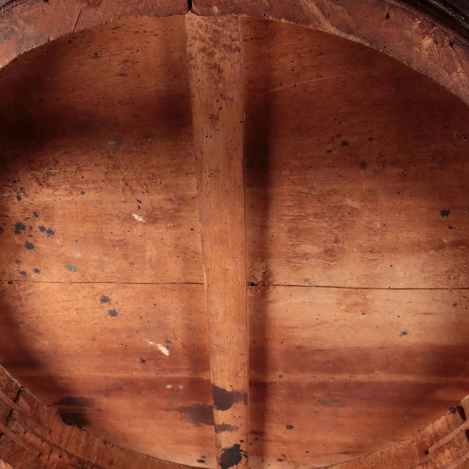 Table d’appoint ancienne Empire en cerisier et albâtre, Italie, XIXe siècle