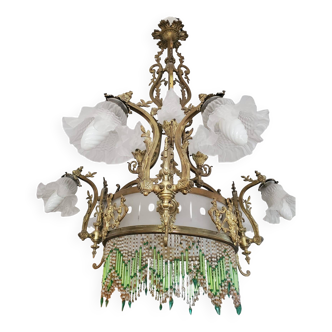Lustre ancien bronze