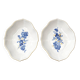 Pair of Meissen Porcelain Bowls — Blue and Gold Floral Decoration