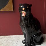 Black panther in terracotta, Italy 1970