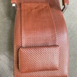 Ralph lauren leather & chrome lounge chair - usa 1990's