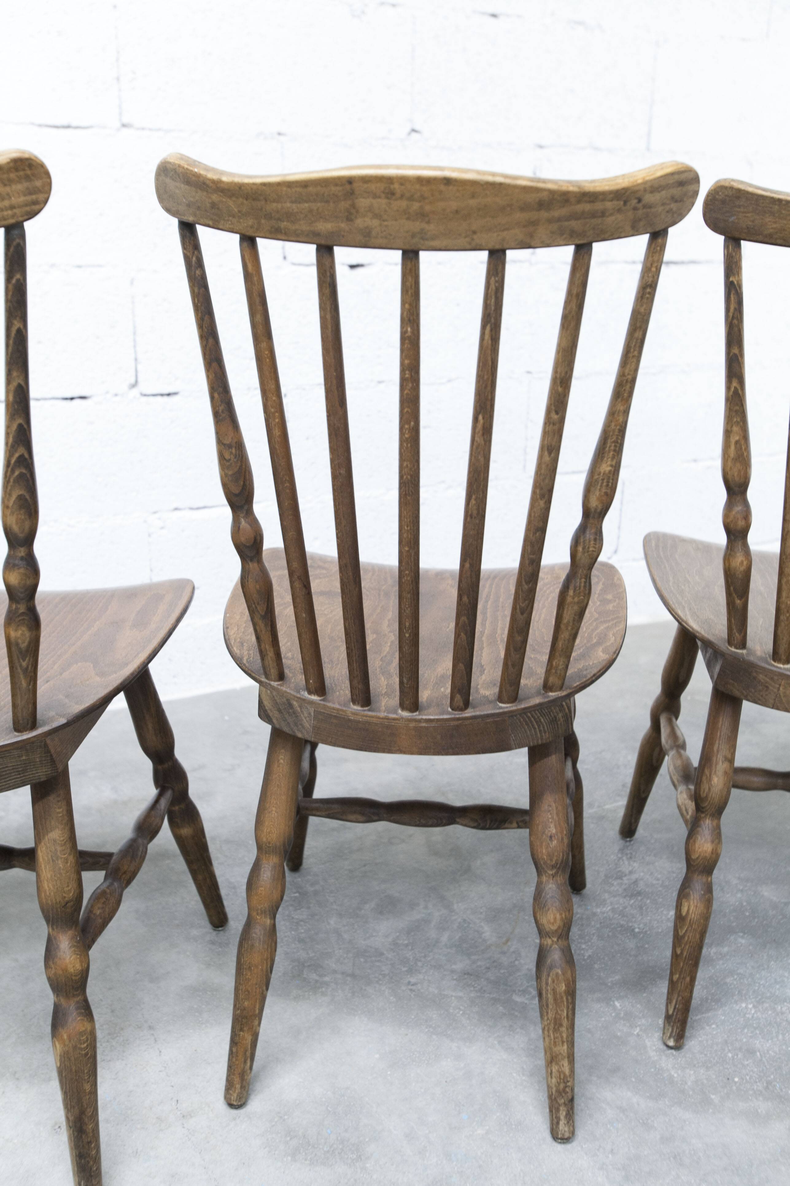 Set of 4 Baumann chairs, Florida model, 1970, superb condition