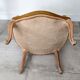 Vintage velvet convertible armchair mustard yellow