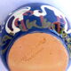 Blue ceramic Alsace bowl with storks