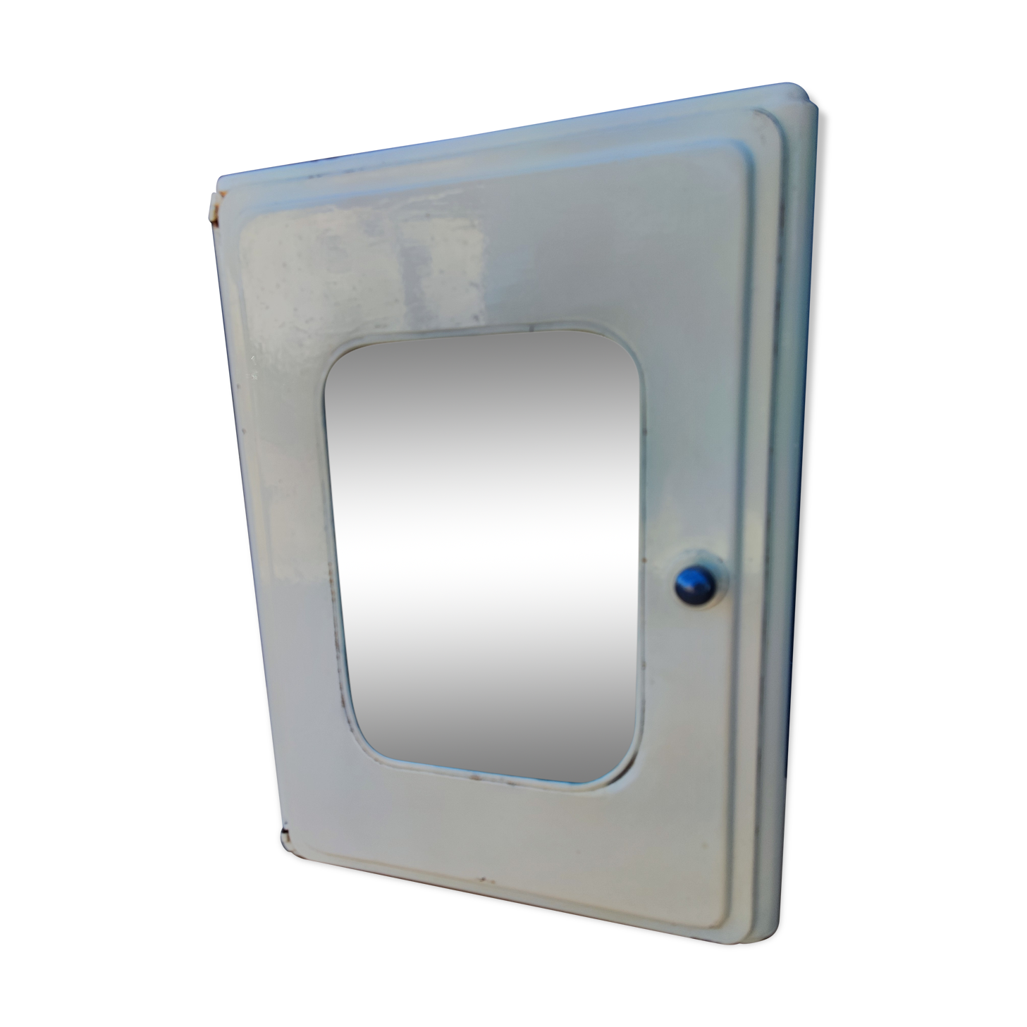 Metal medicine cabinet mirror