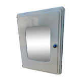 Metal medicine cabinet mirror