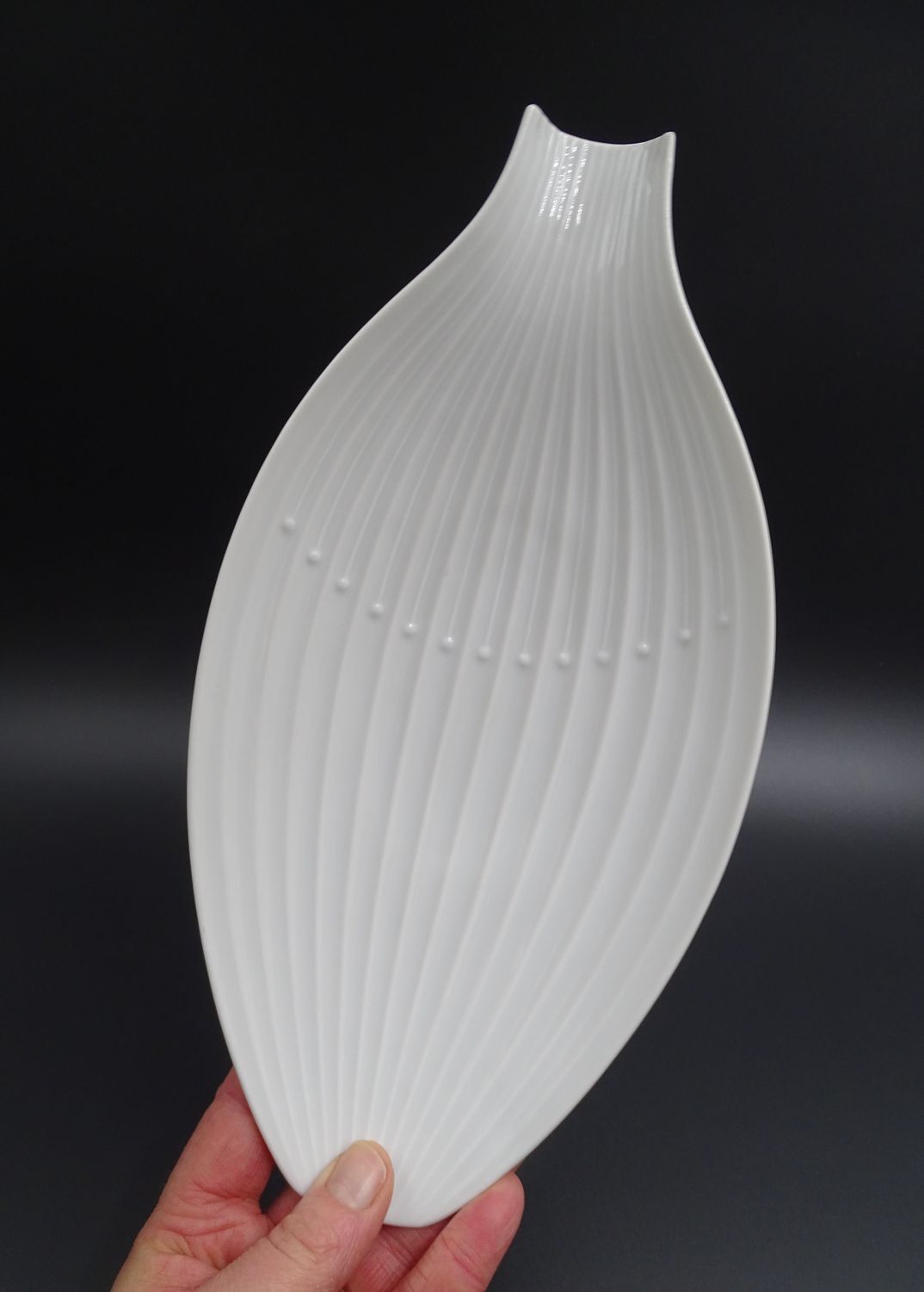 Coupe ou vide-poche en porcelaine blanche - Rosenthal, vers 1970