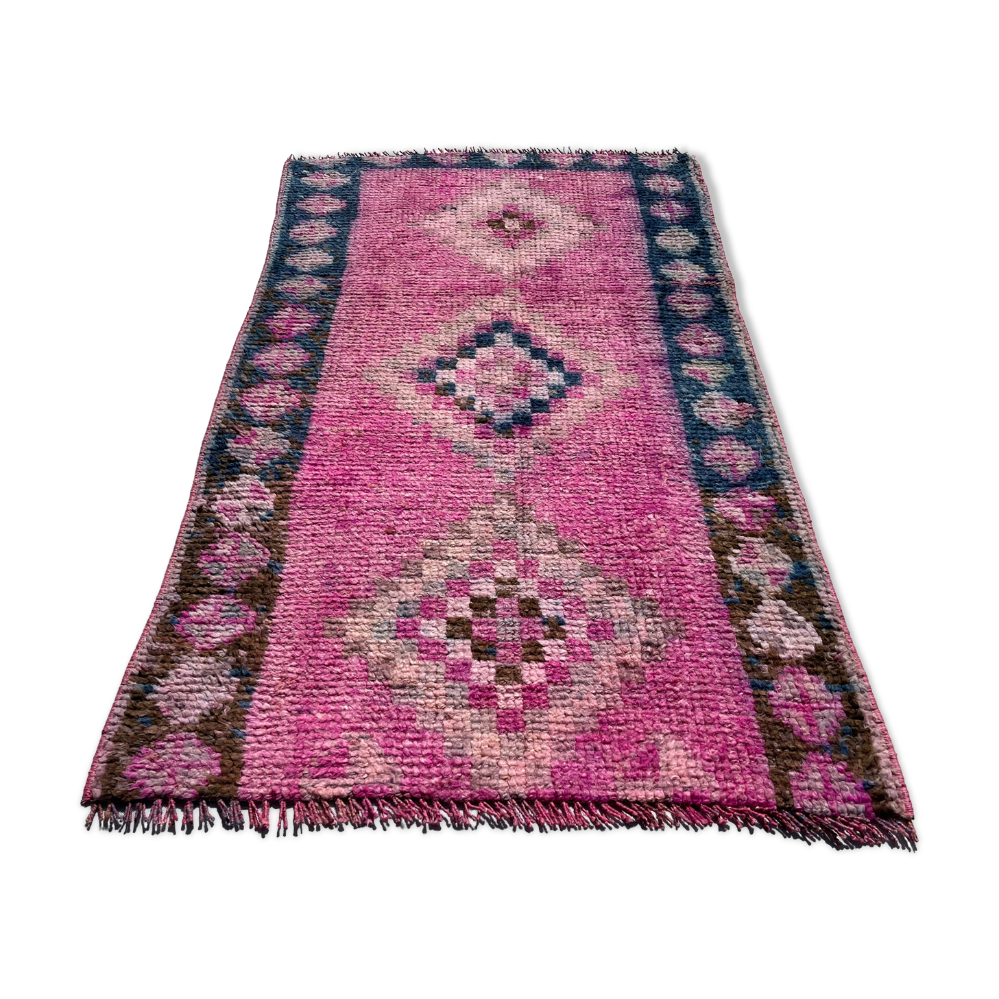 Vintage Kurdish Herki Rug , 142 x 80 cm