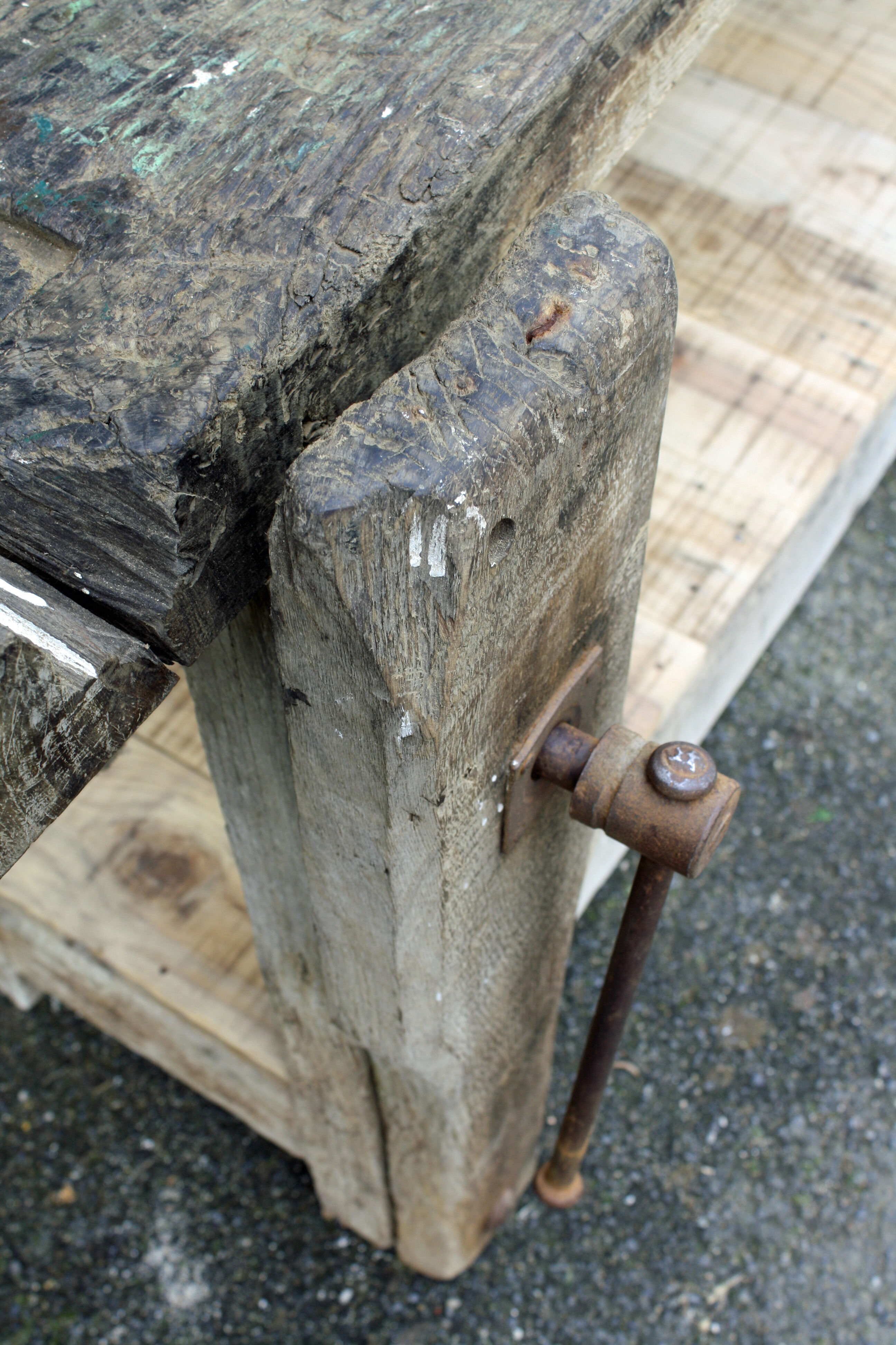 Old wooden Workbench