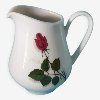 Porcelain milk or cream jar WINTERLING BAVARIA red rose decoration