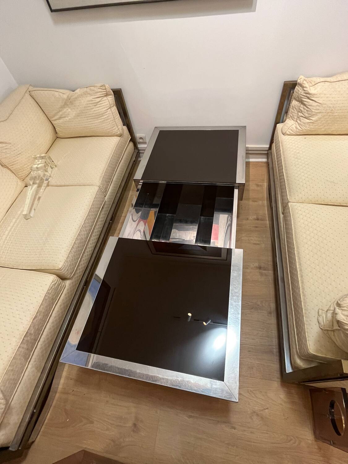 Willy Rizzo style coffee bar table