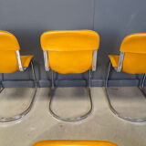 Vintage dining chairs by Cidue set of 6, 1970s