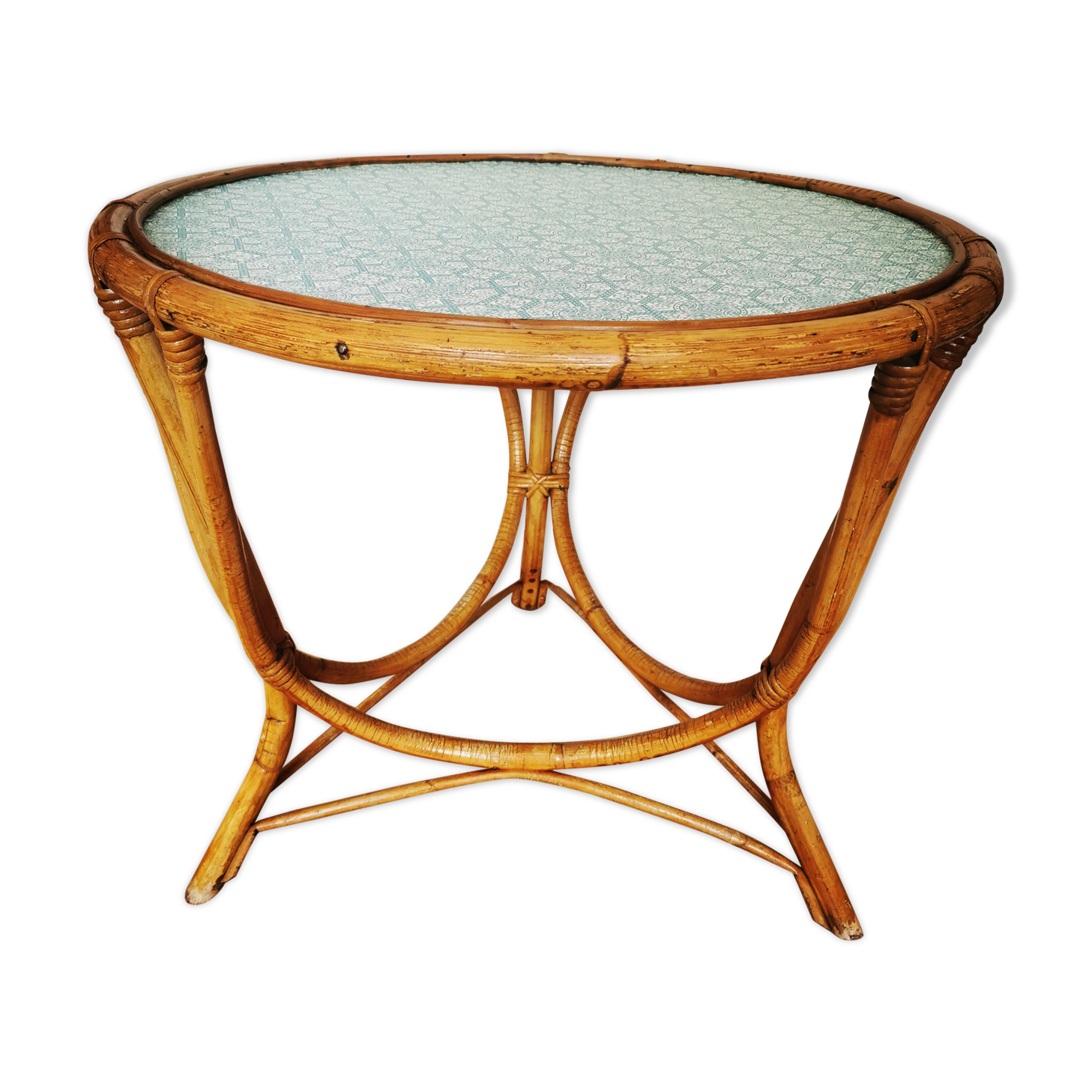 Rattan coffee table