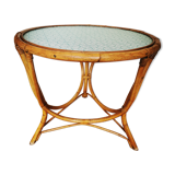 Table basse en rotin