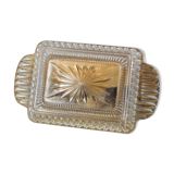 Vintage molded glass butter maker