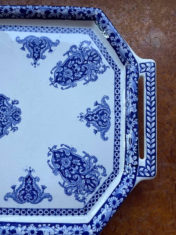 Grand plat faïence Gien France