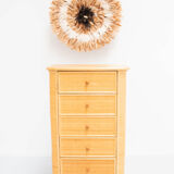 Vintage Bohemian Rattan Chest of drawers