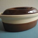 Old Emile Henry terrine dish vintage French earthenware dish