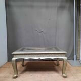 Metal-plated coffee table