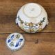 Tea and coffee service in Gien earthenware from the late 19th century with Renaissance decoration.