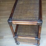 Bamboo and rattan rolling dessert