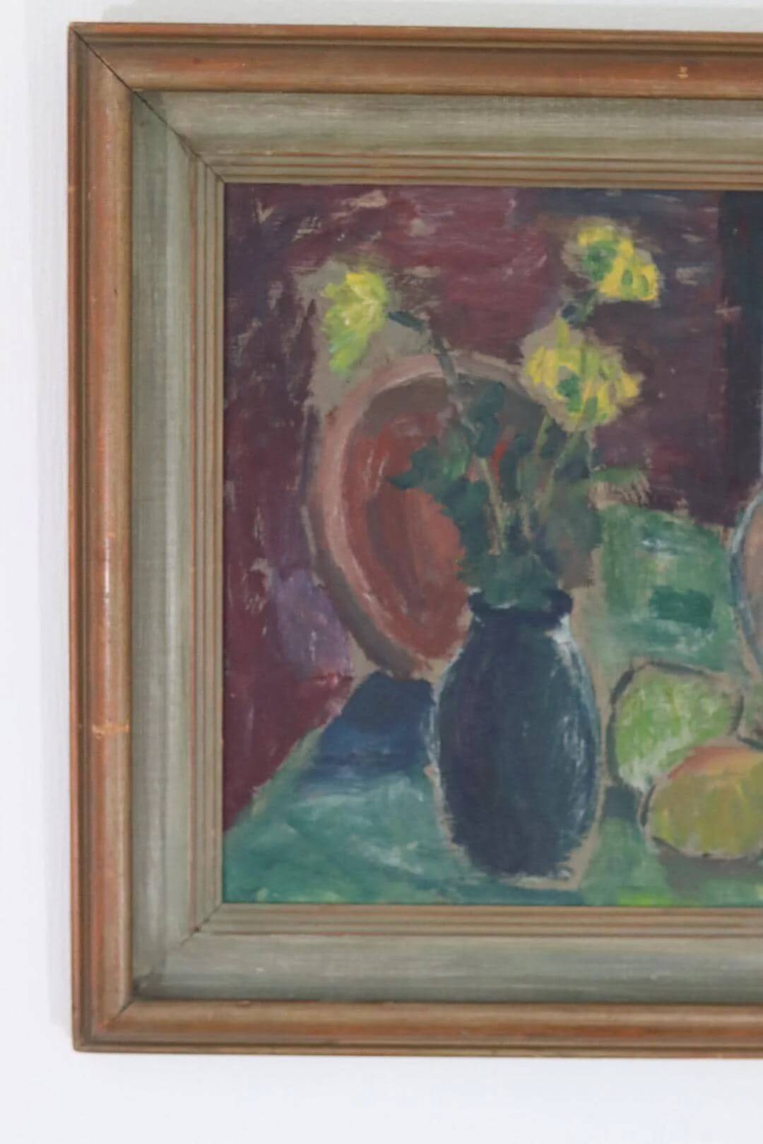 Nature morte : Vases et fruits par T.S.