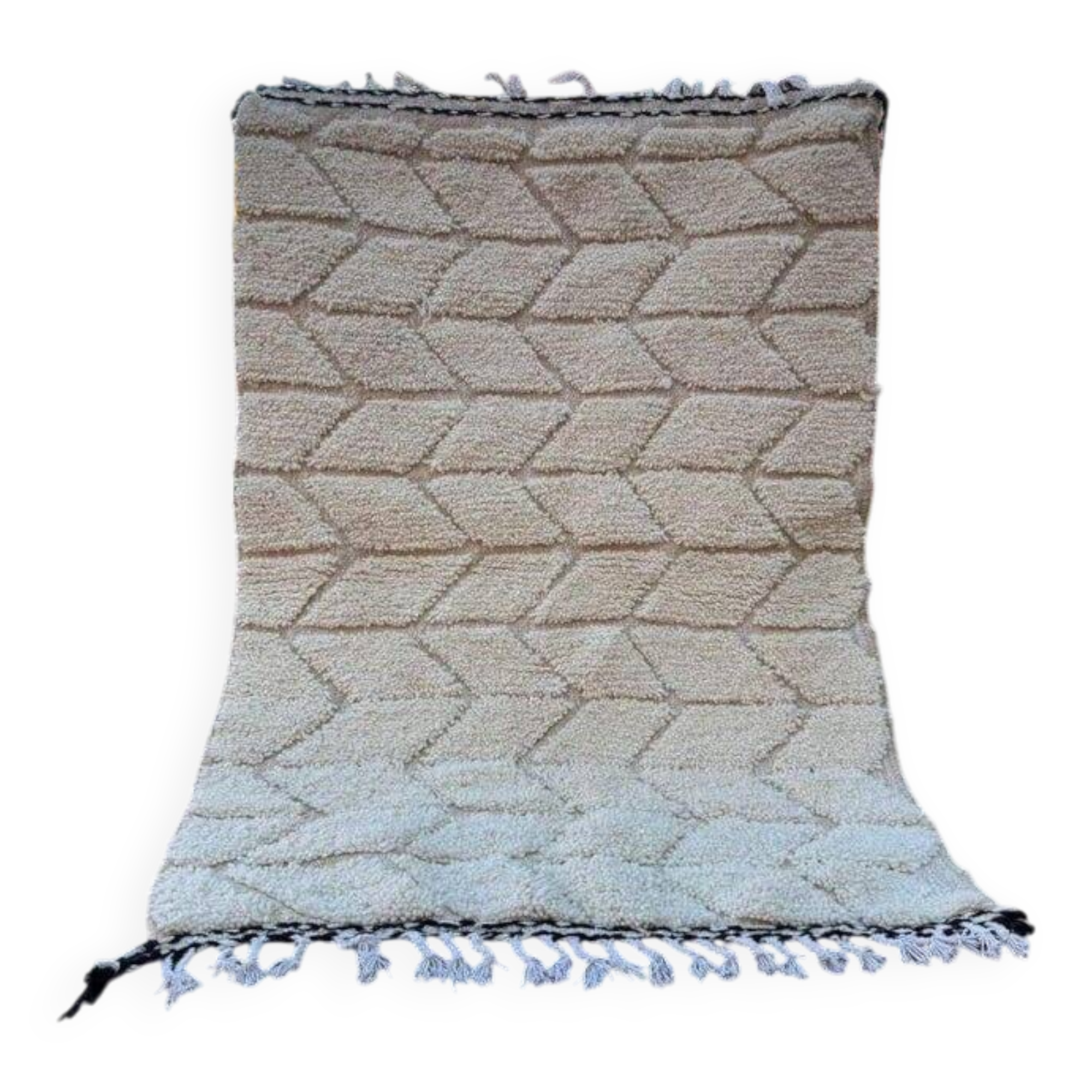 Traditional handmade pure wool Berber rug size 150 x 250 cm.