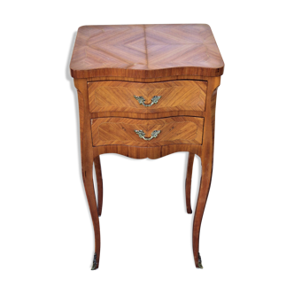 Inlaid Louis XV style bedside